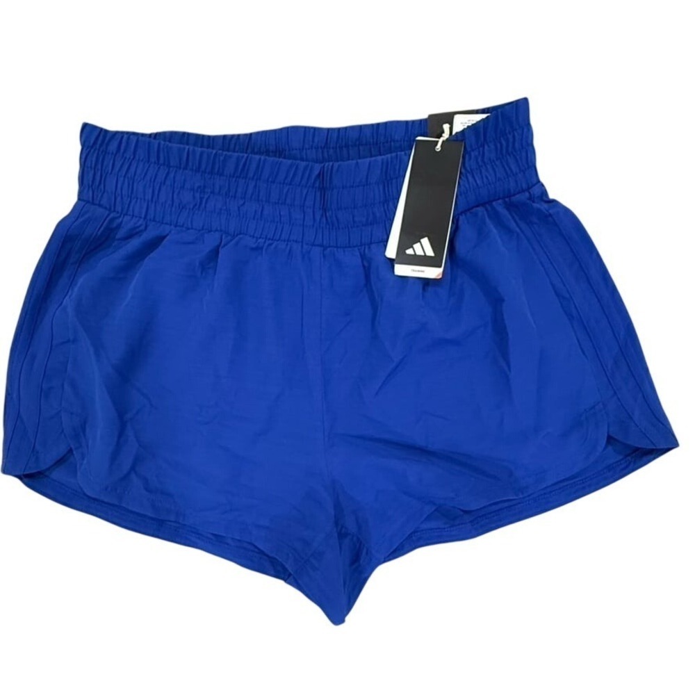 Adidas Women's Large Pacer Training Shorts Blue
